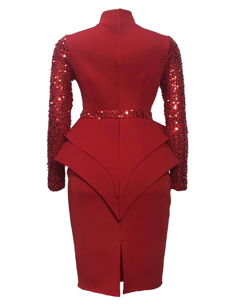 Midi šaty na tělo s flitry