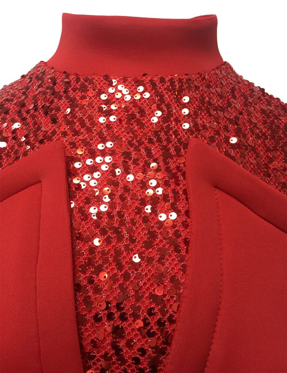 Midi šaty na tělo s flitry