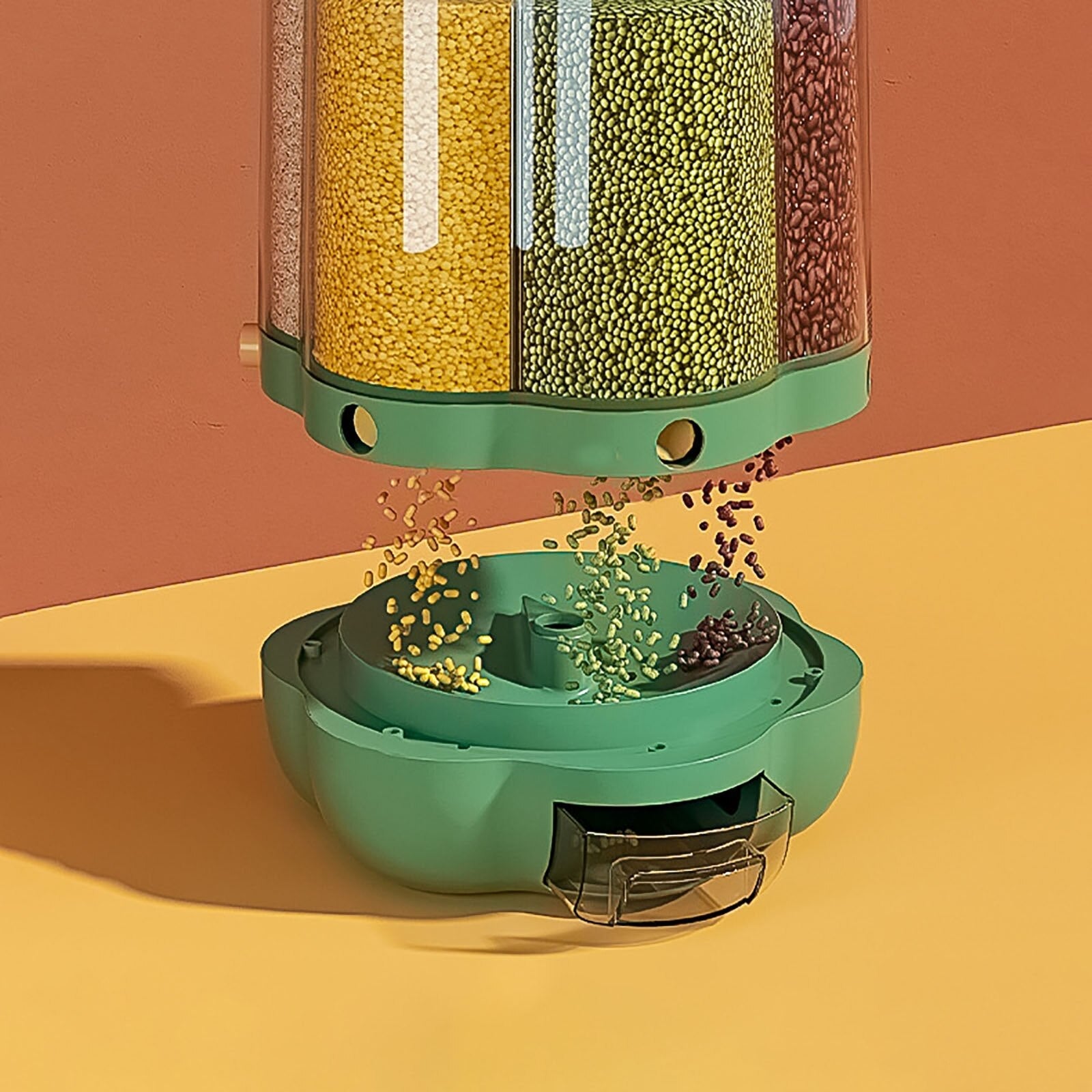 Otočný dávkovač suchých potravin