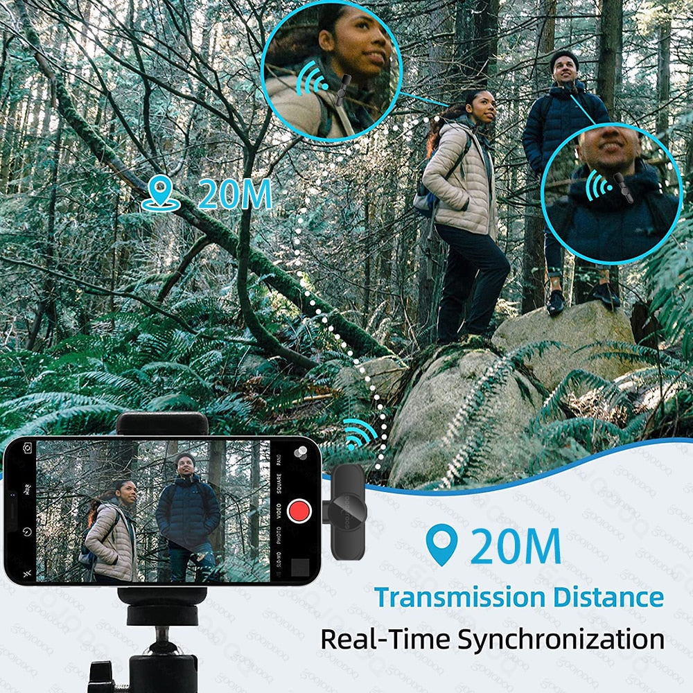 Bezdrátový lavalier mini mikrofon