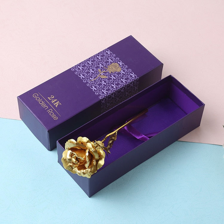 24karátová fólie pokovená zlatem Rose