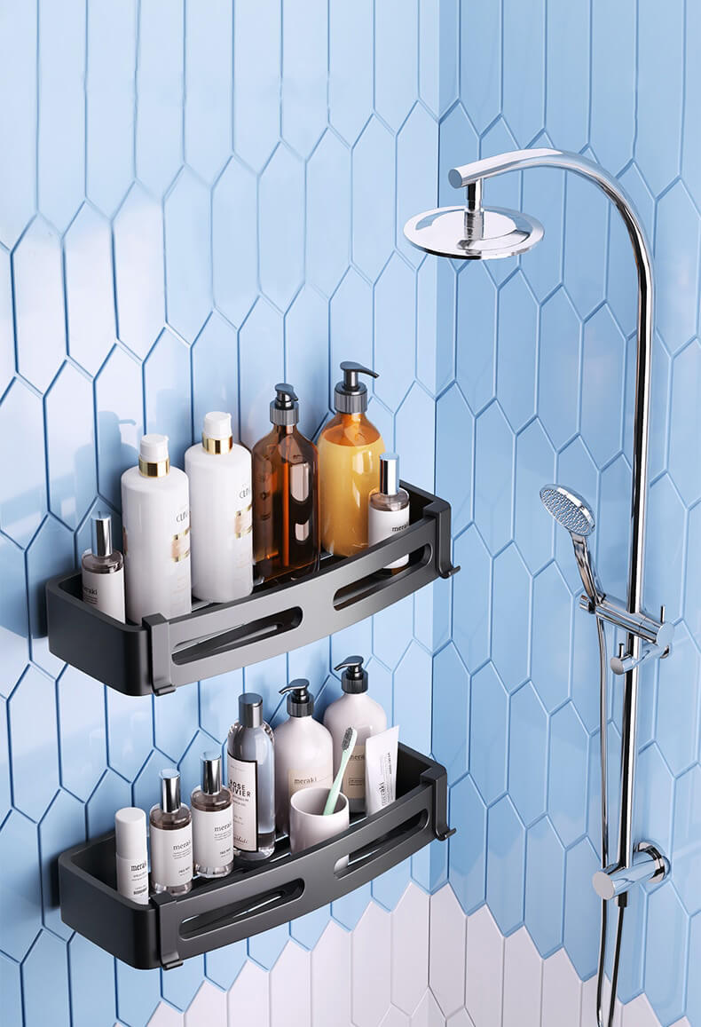 Stříbrný košík do sprchy