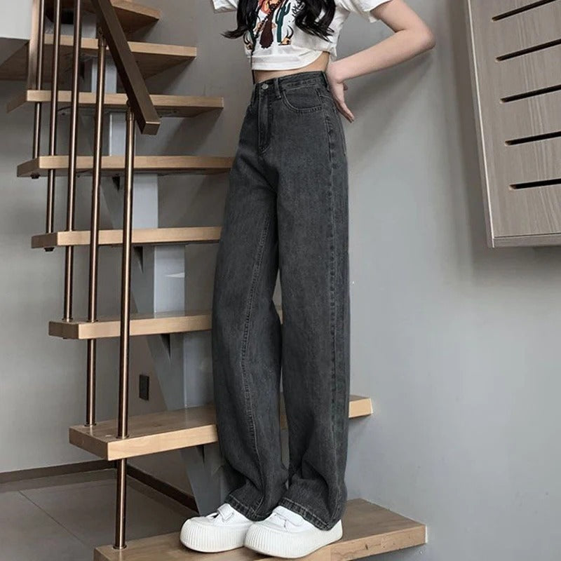 Vintage široké džíny pro ženy