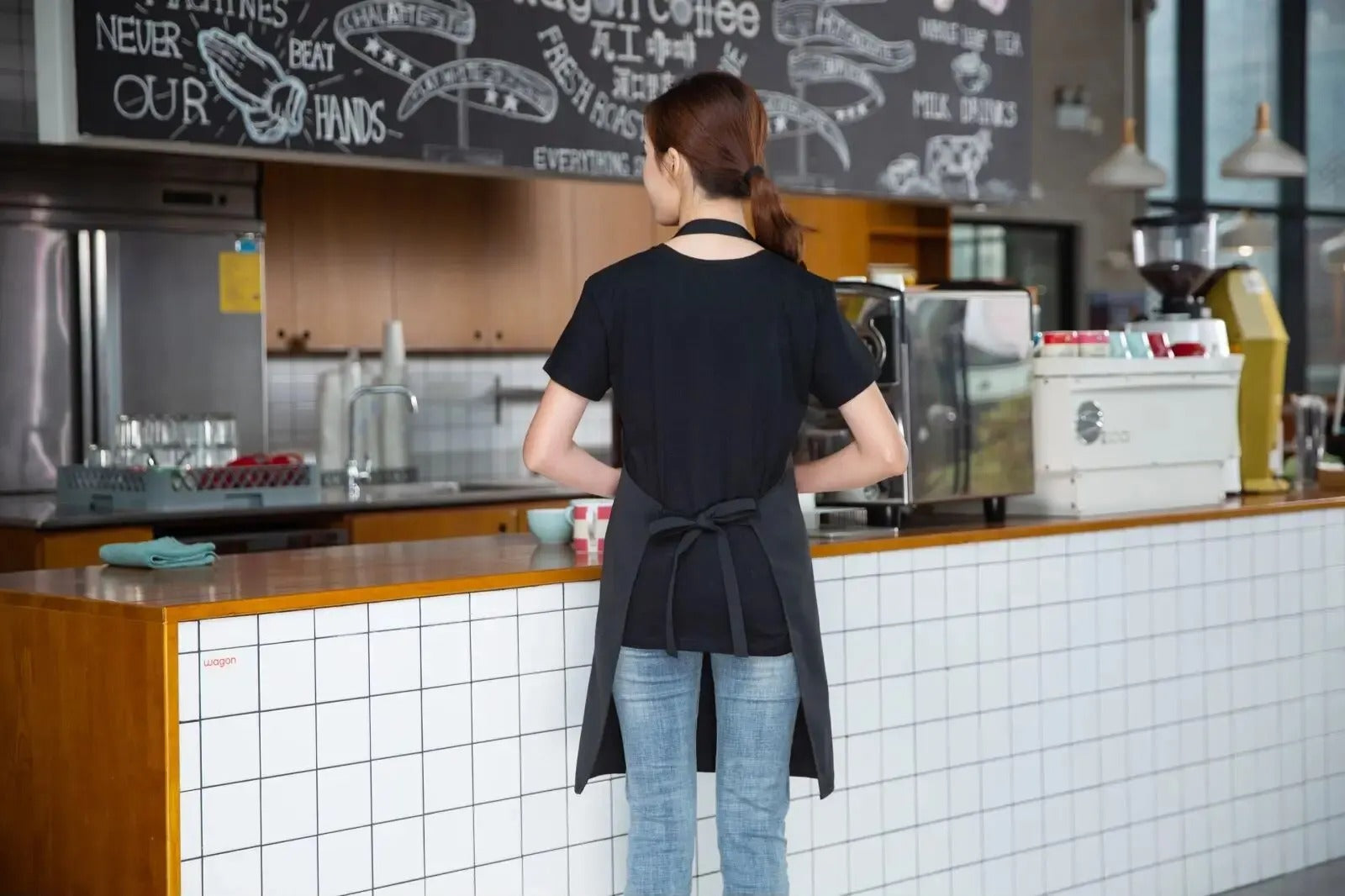 Vodotěsná kuchyňská zástěra