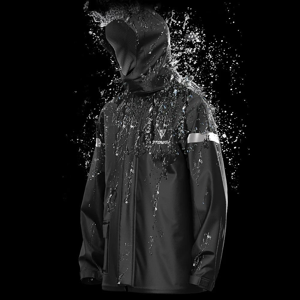 Reflexní oblek do deště pro motorku