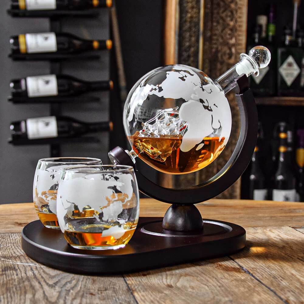 Sada karaf na whisky Globe
