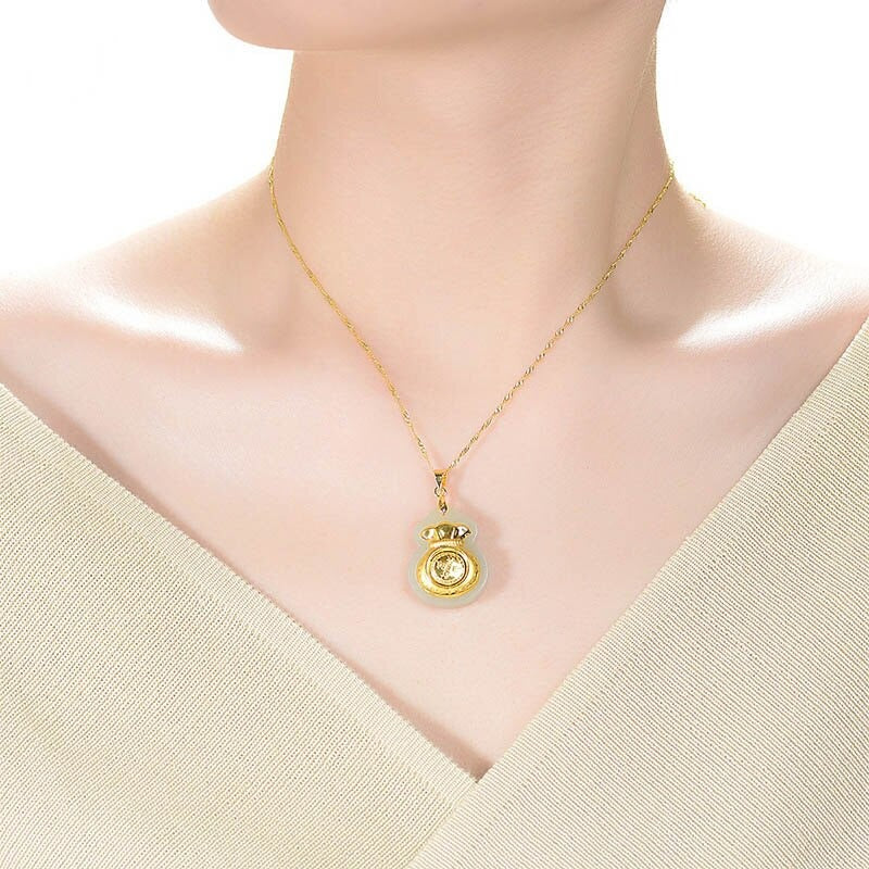 Nefritová taška na peníze na zavěšení