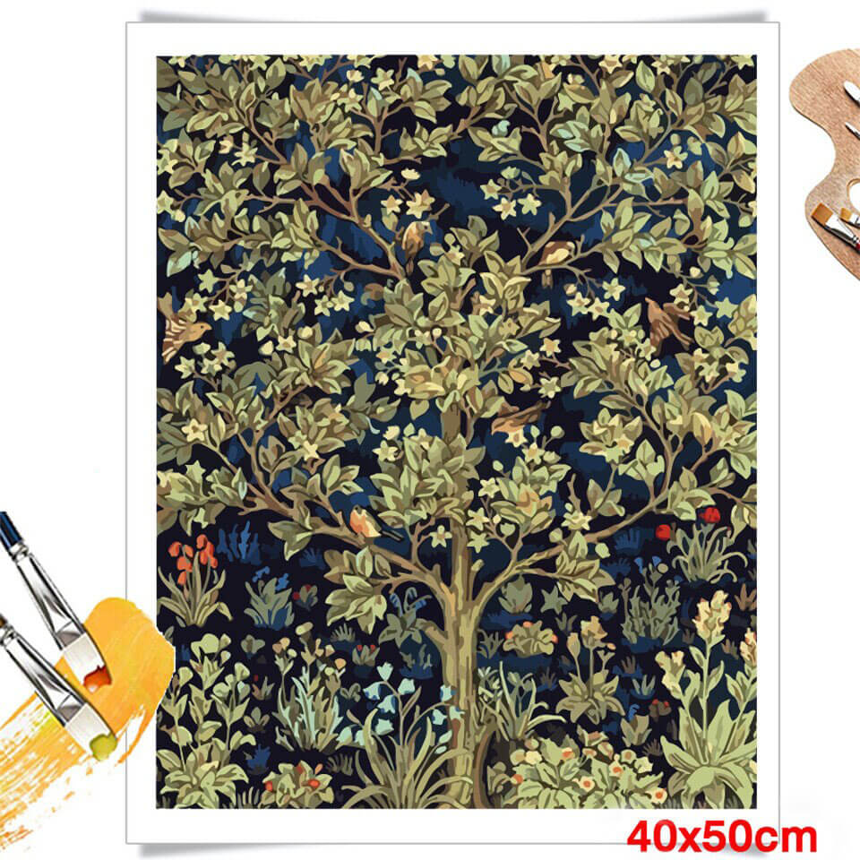 Stavebnice Green Tree Paint By Numbers