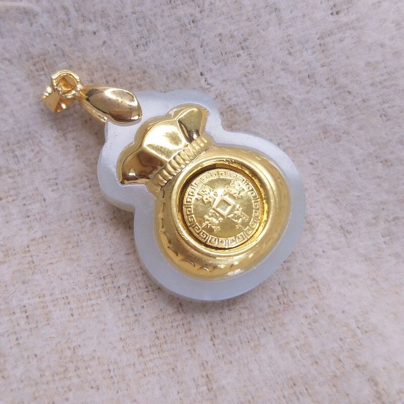 Nefritová taška na peníze na zavěšení