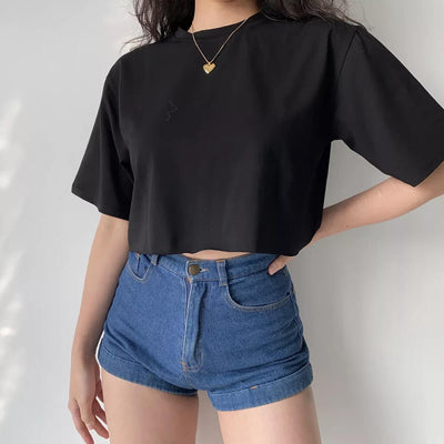 Volný Crop Top