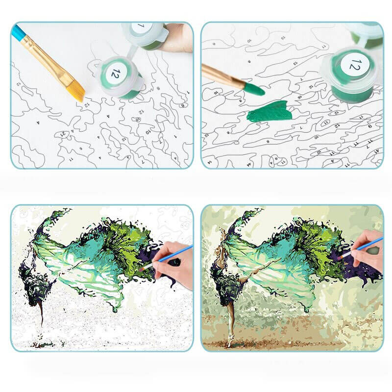 Stavebnice Green Tree Paint By Numbers