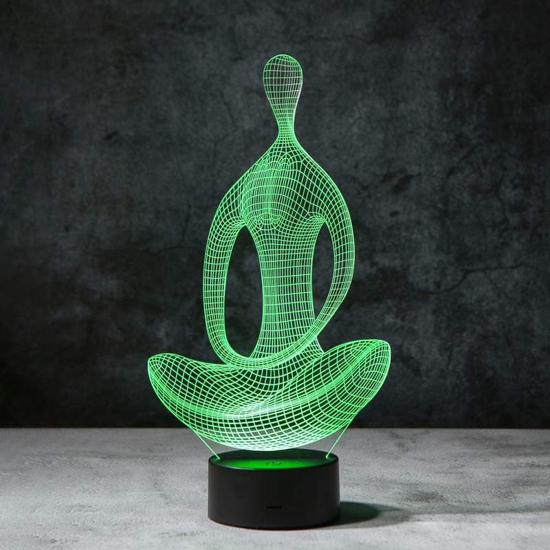 3D lampa s iluzí jógy
