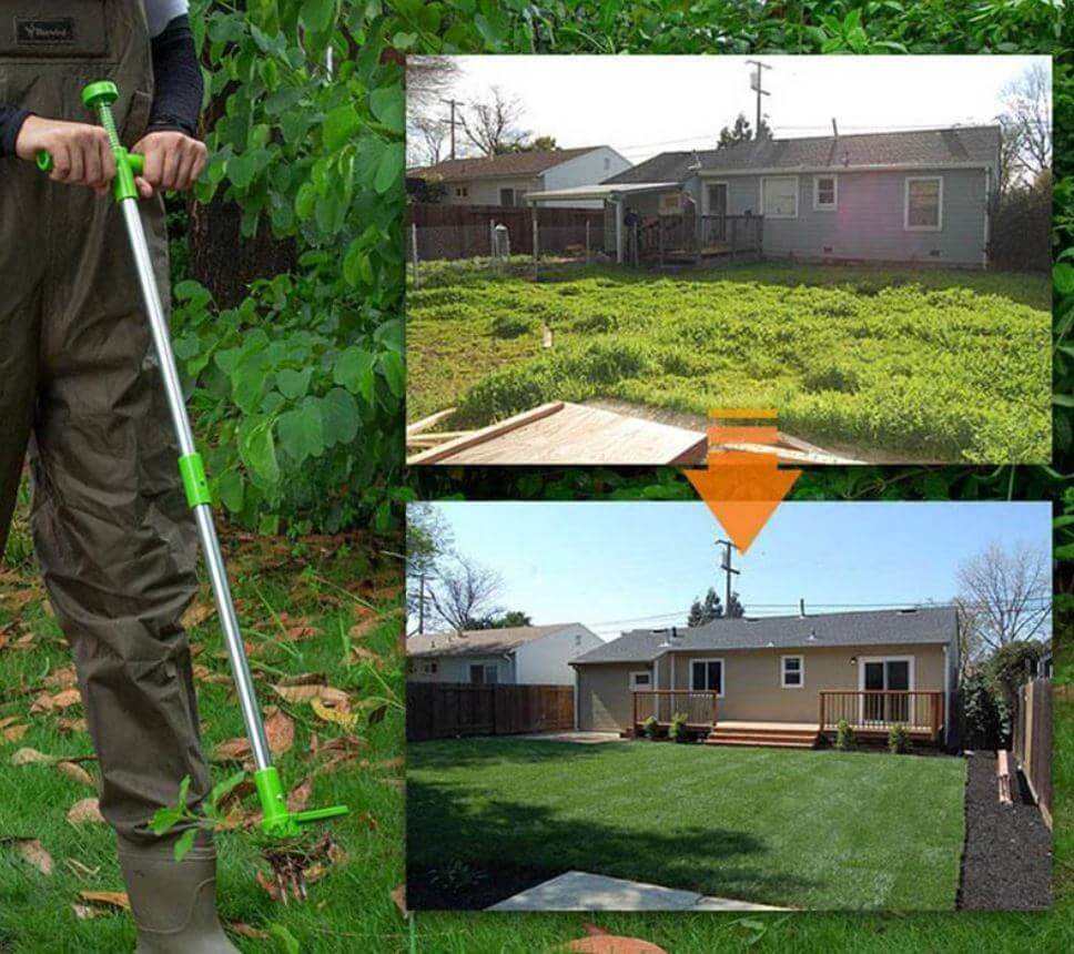 Vyžínač plevele s dlouhou násadou