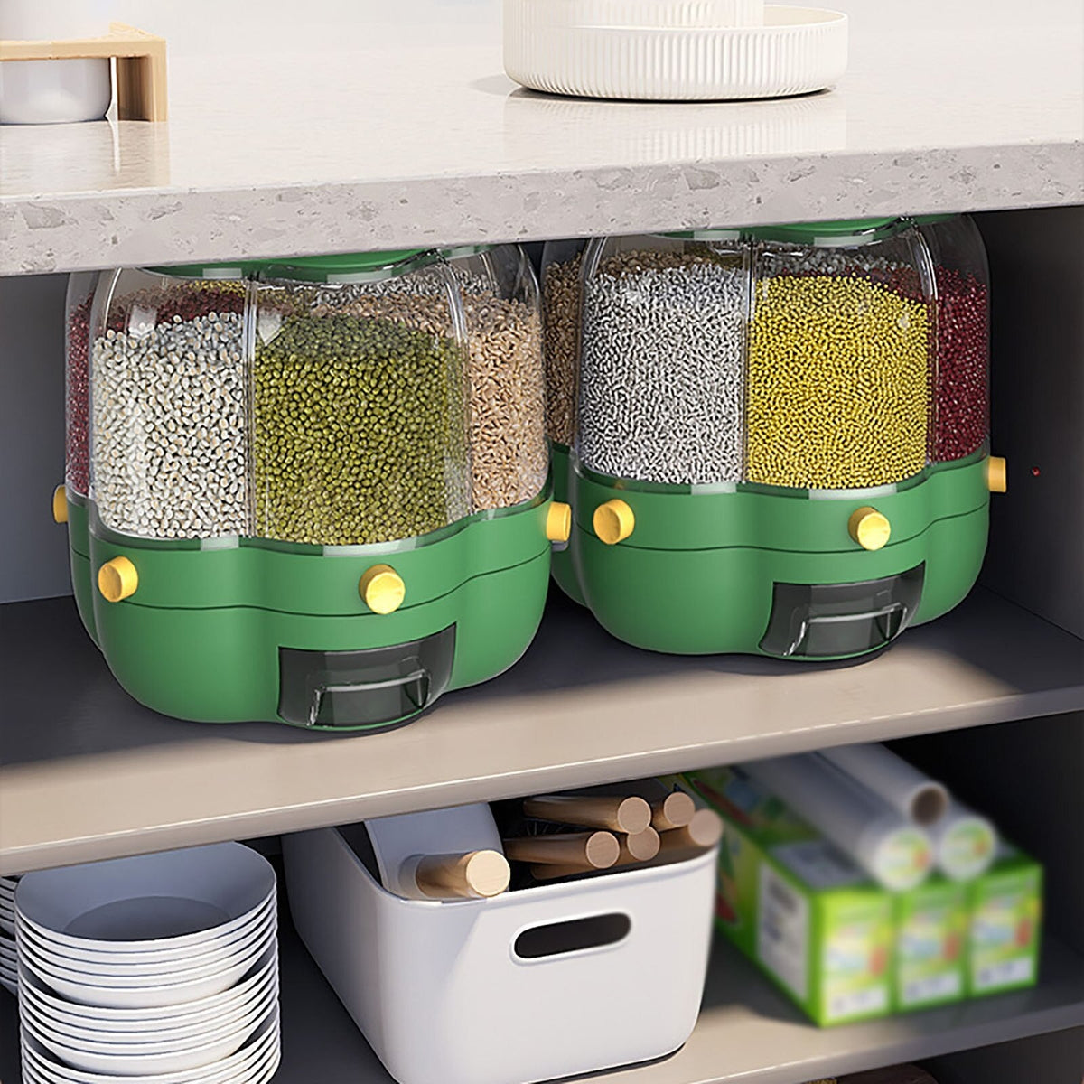 Otočný dávkovač suchých potravin