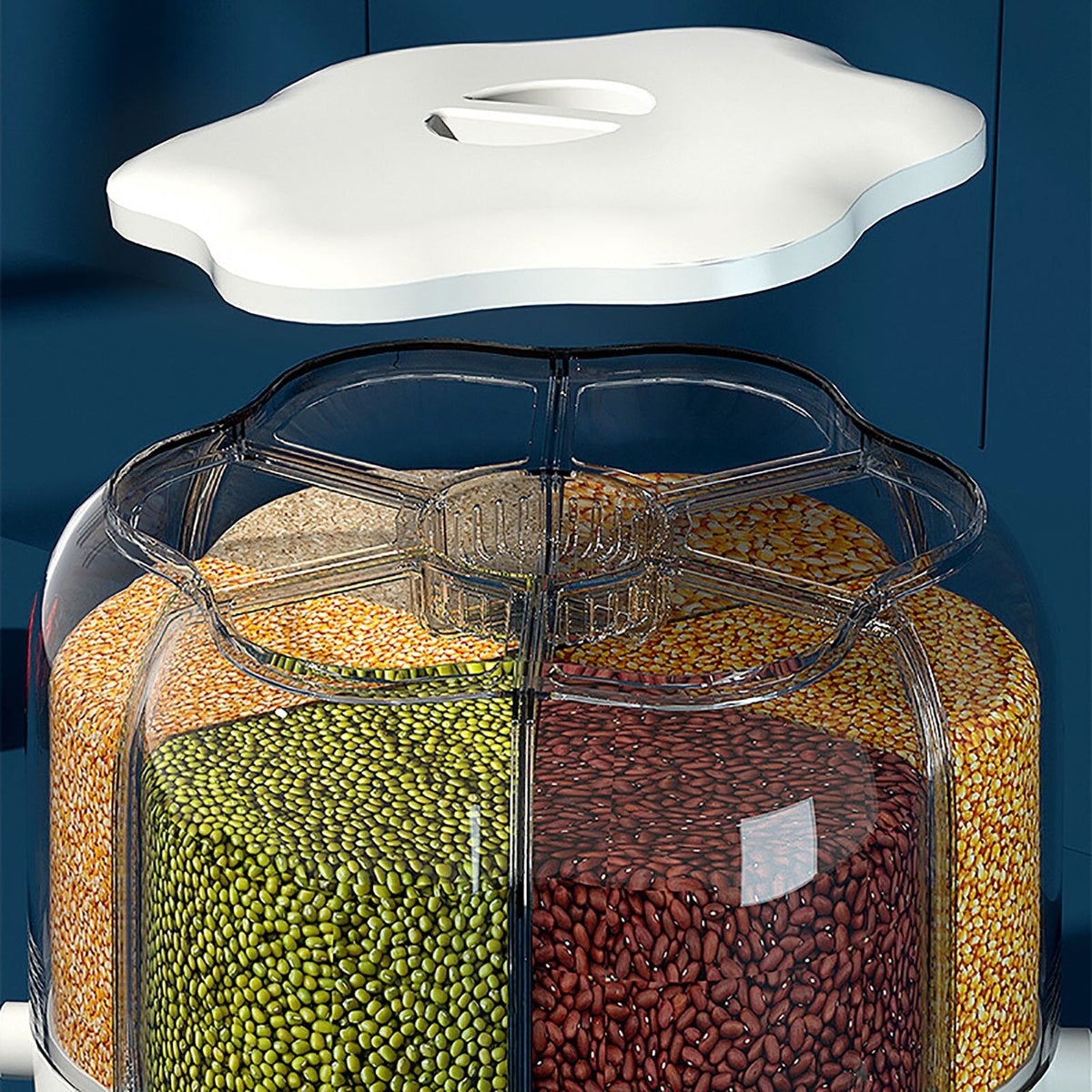 Otočný dávkovač suchých potravin