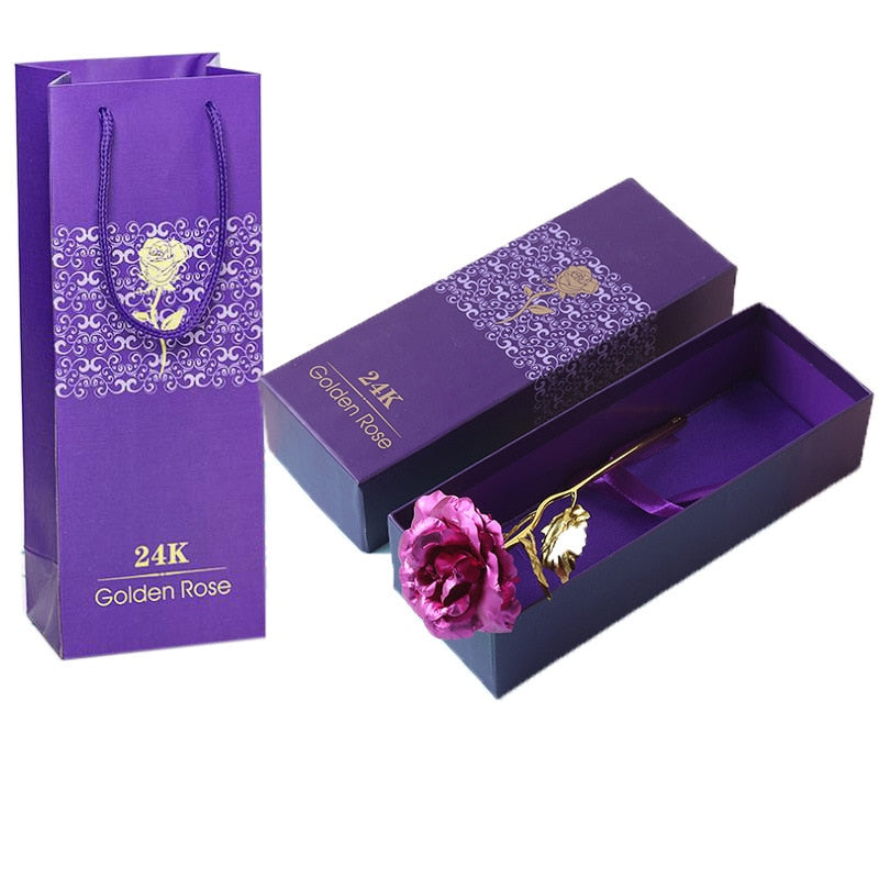 24karátová fólie pokovená zlatem Rose