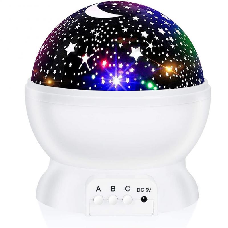 Barevná otočná lampa Galaxy