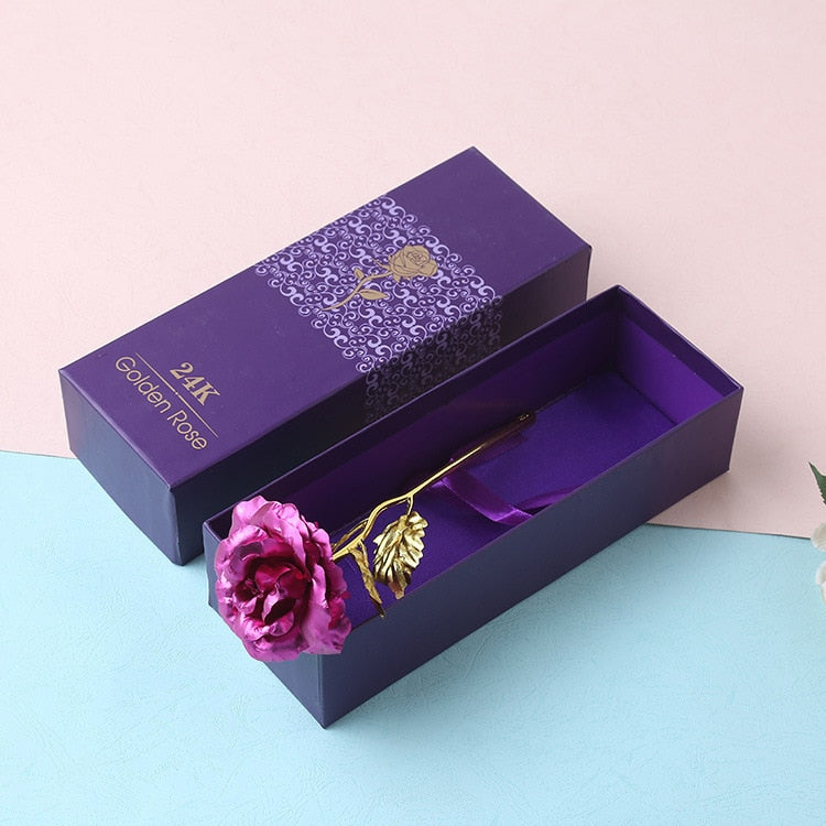 24karátová fólie pokovená zlatem Rose