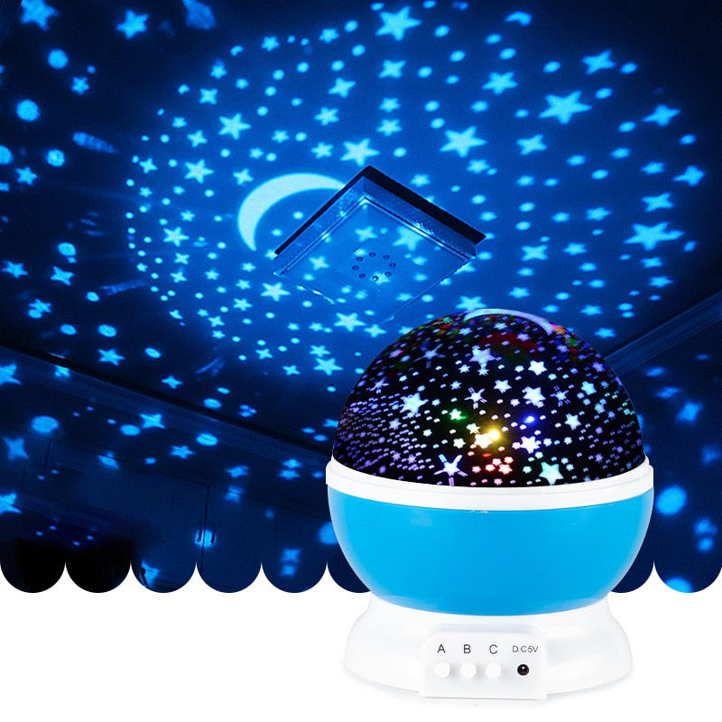 Barevná otočná lampa Galaxy