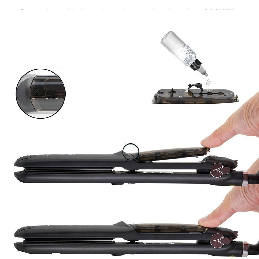 Keramická parní žehlička na vlasy