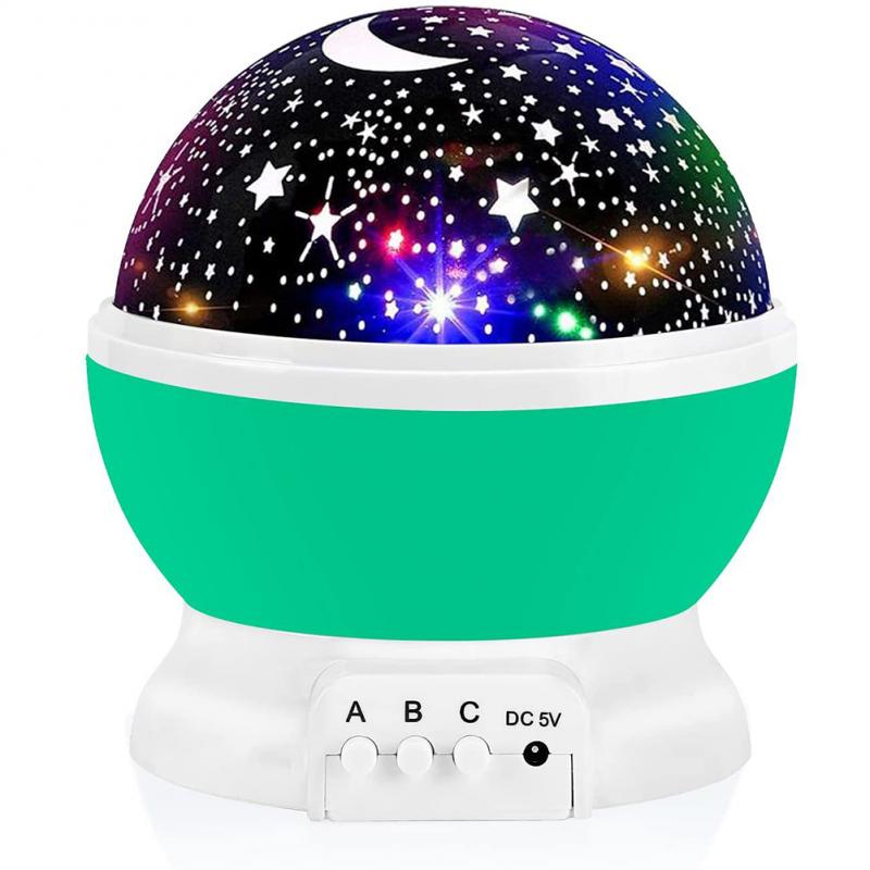 Barevná otočná lampa Galaxy