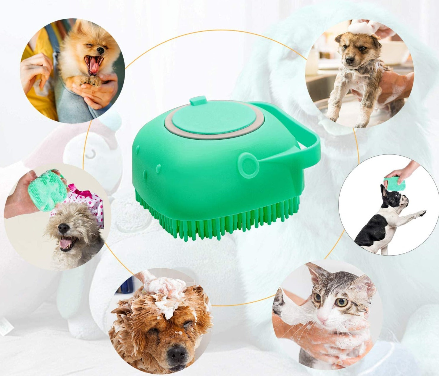 Kartáč na koupání psů