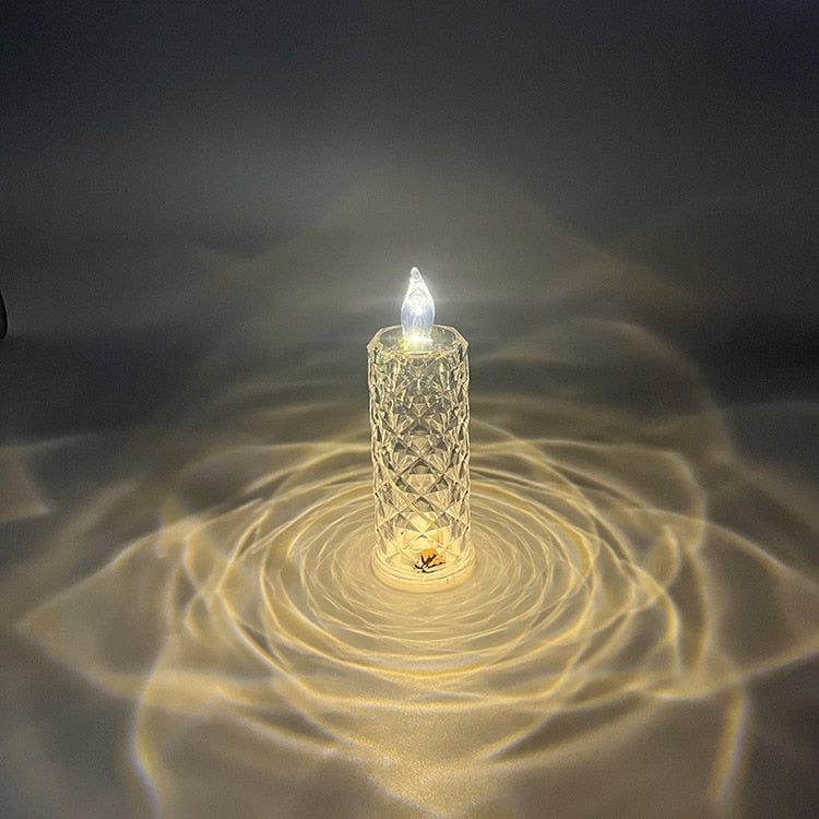 Diamantová křišťálová lampa