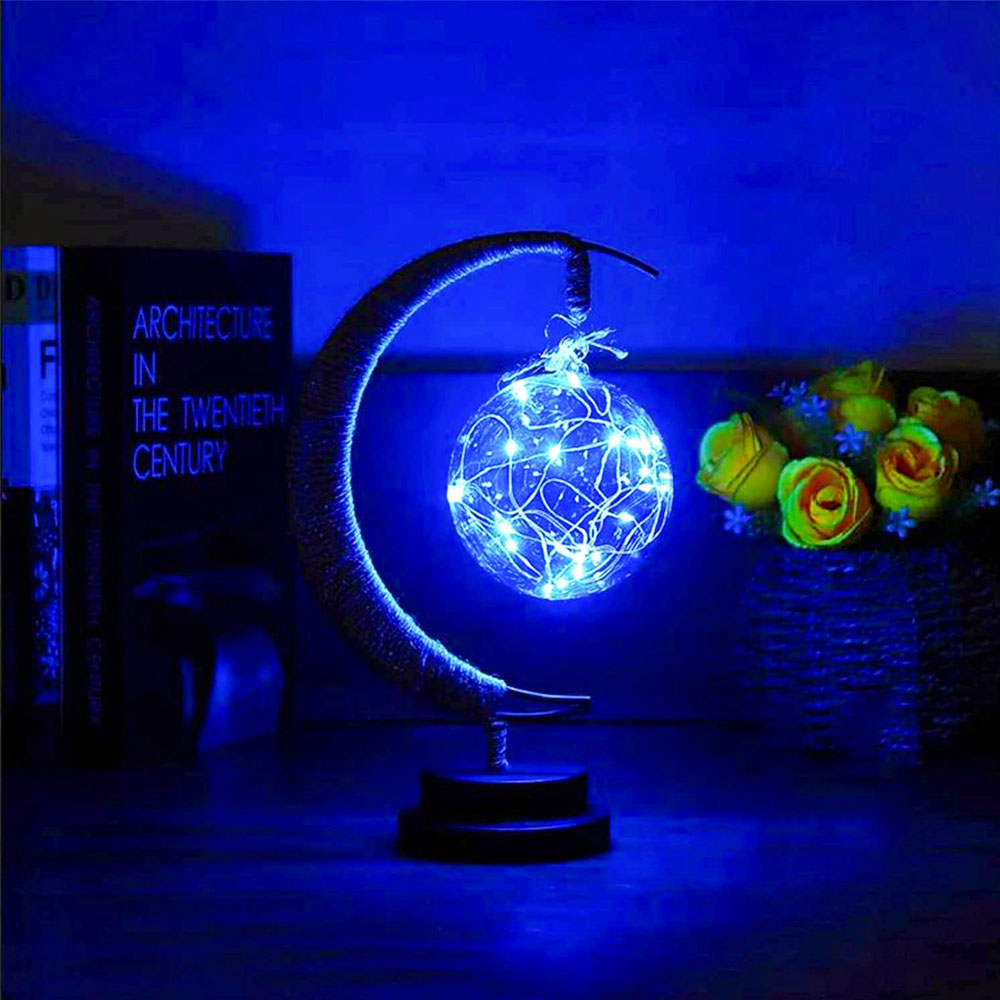 Světelná lunární lampa