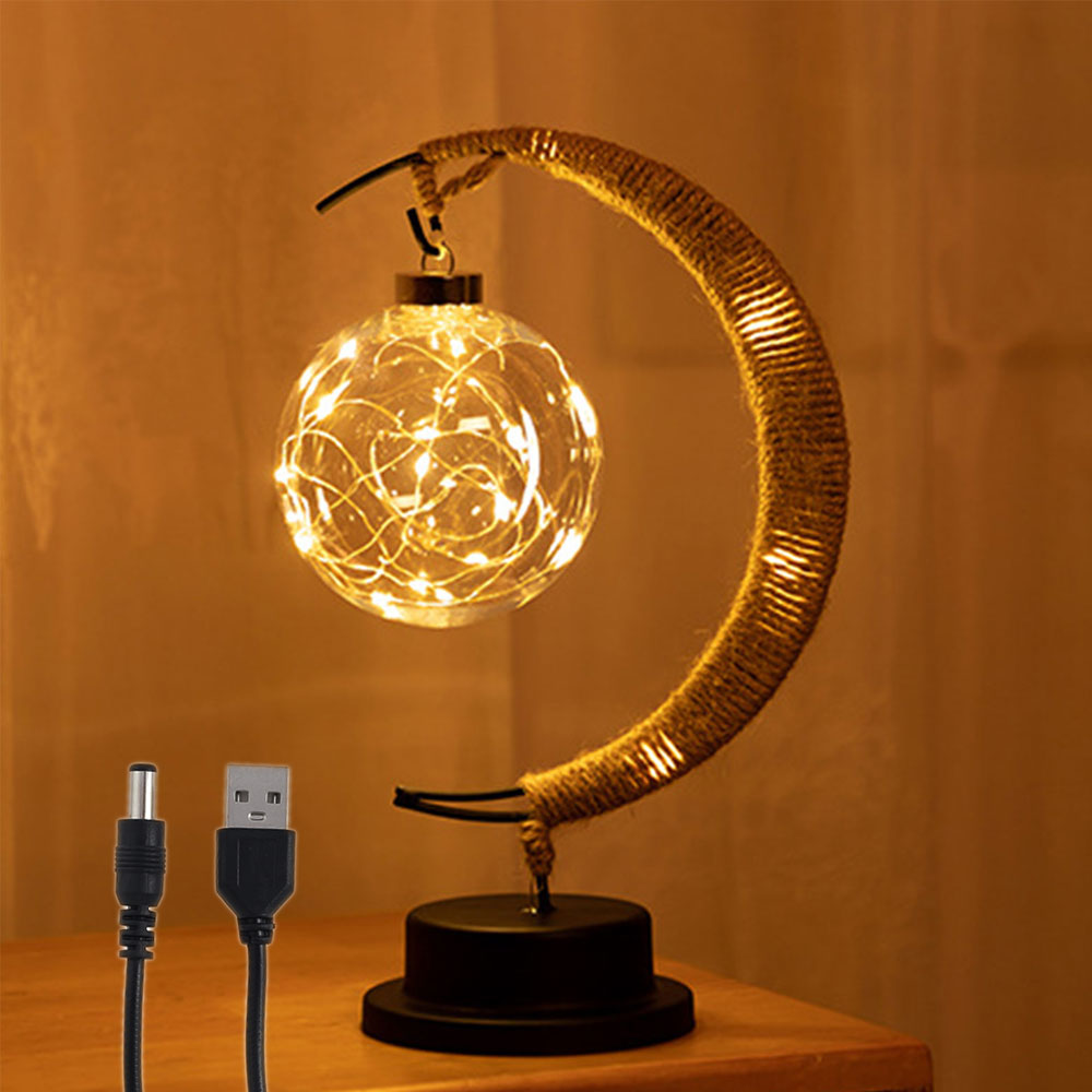 Světelná lunární lampa