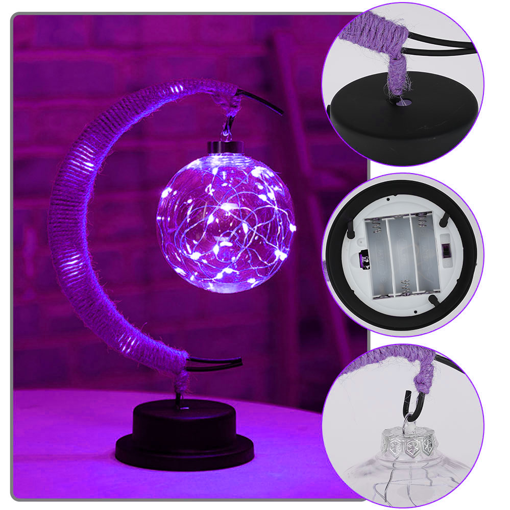 Světelná lunární lampa