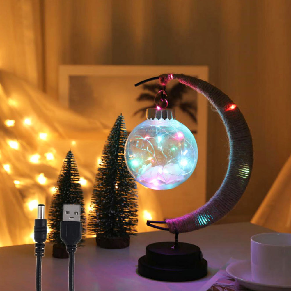 Světelná lunární lampa