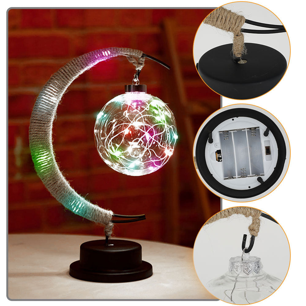 Světelná lunární lampa