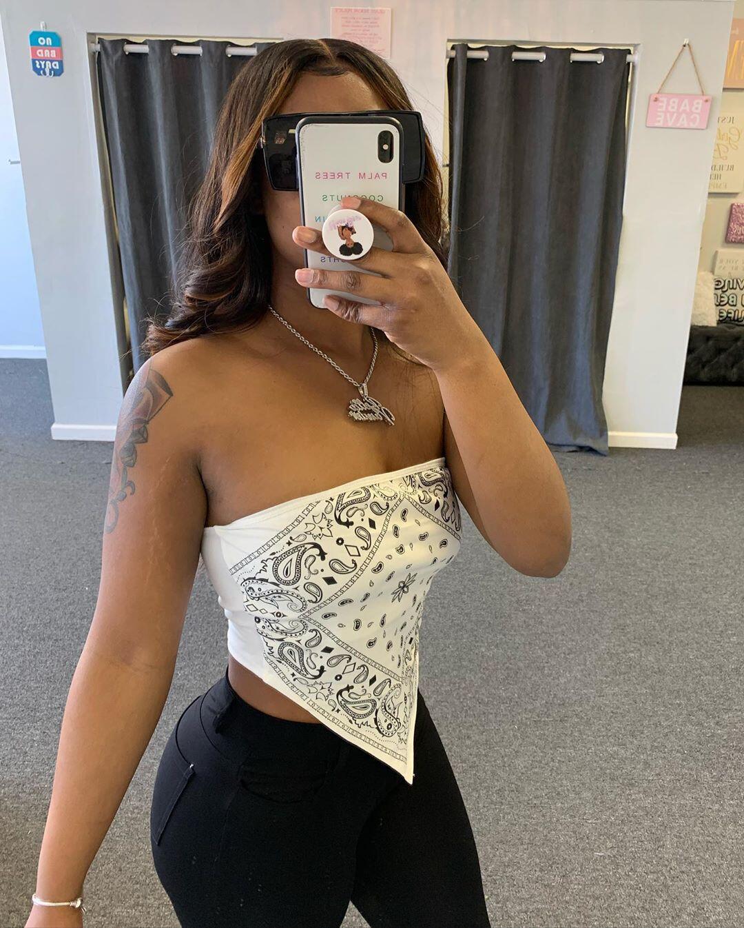 Tube Crop Bandana topy