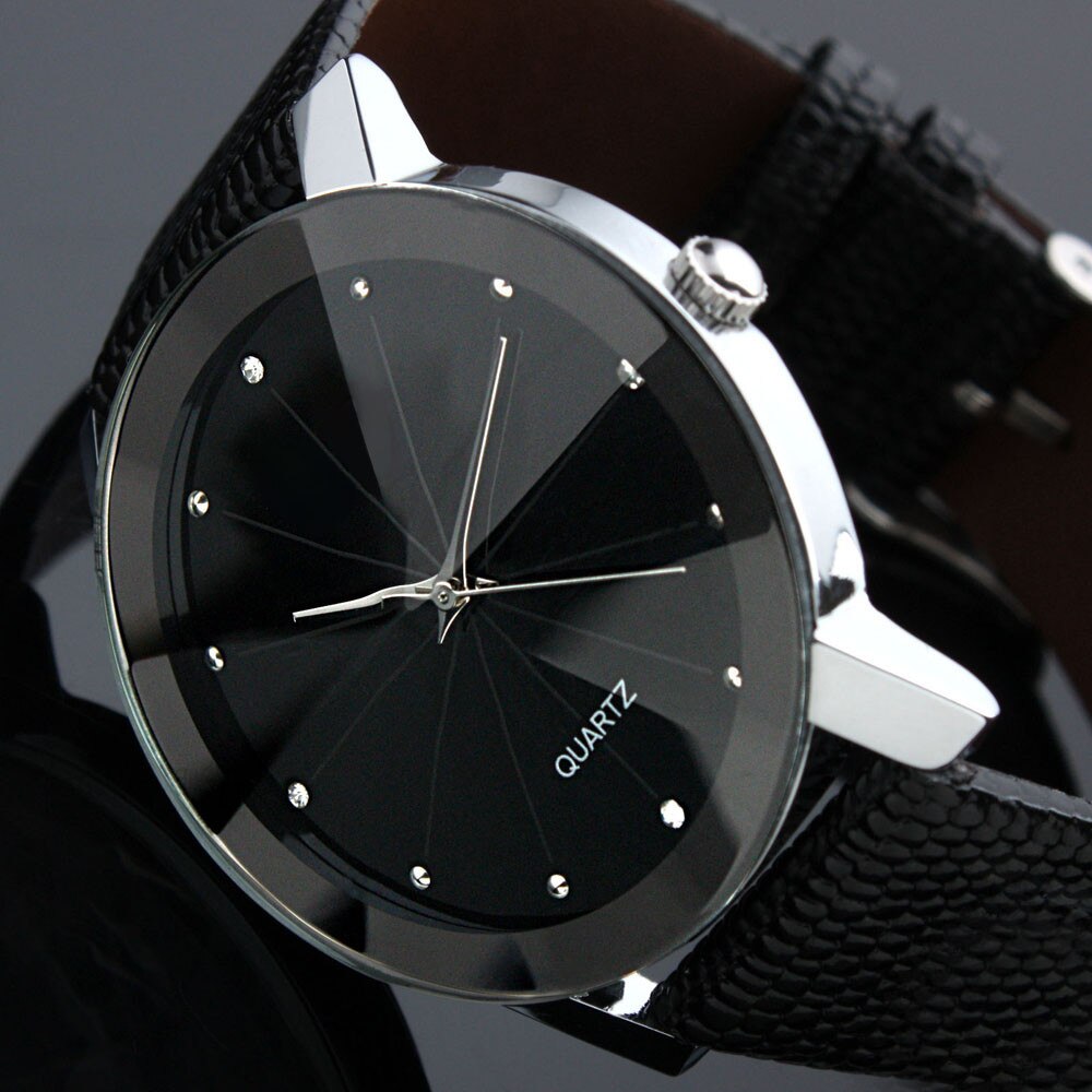 Quartz pánské kožené hodinky