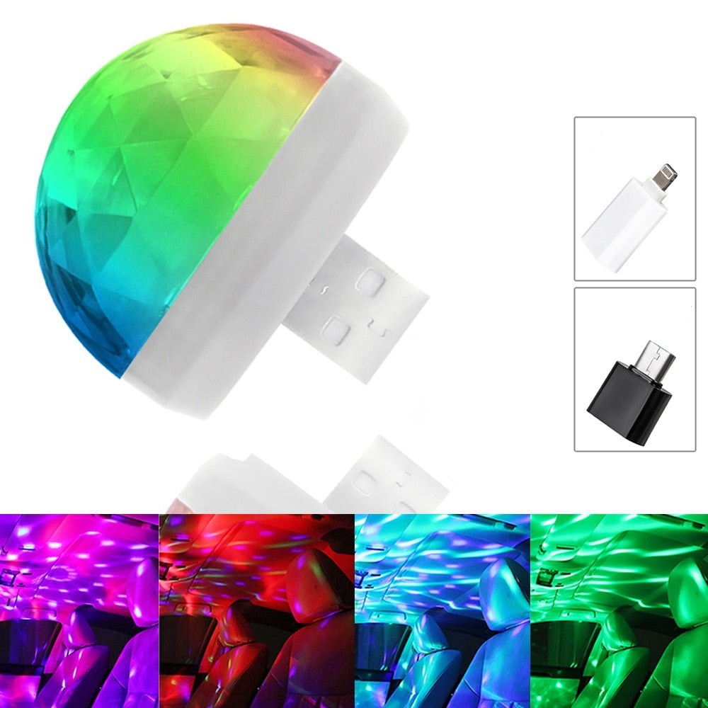 Hřibové disko světlo (USB)