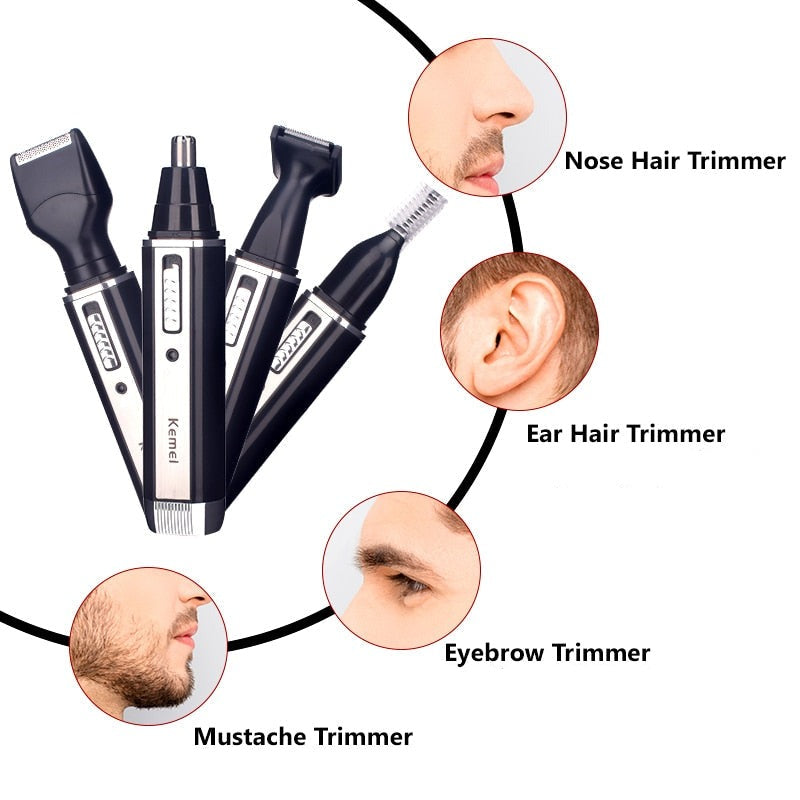 Nabíjecí elektrický zastřihovač vlasů 4 v 1