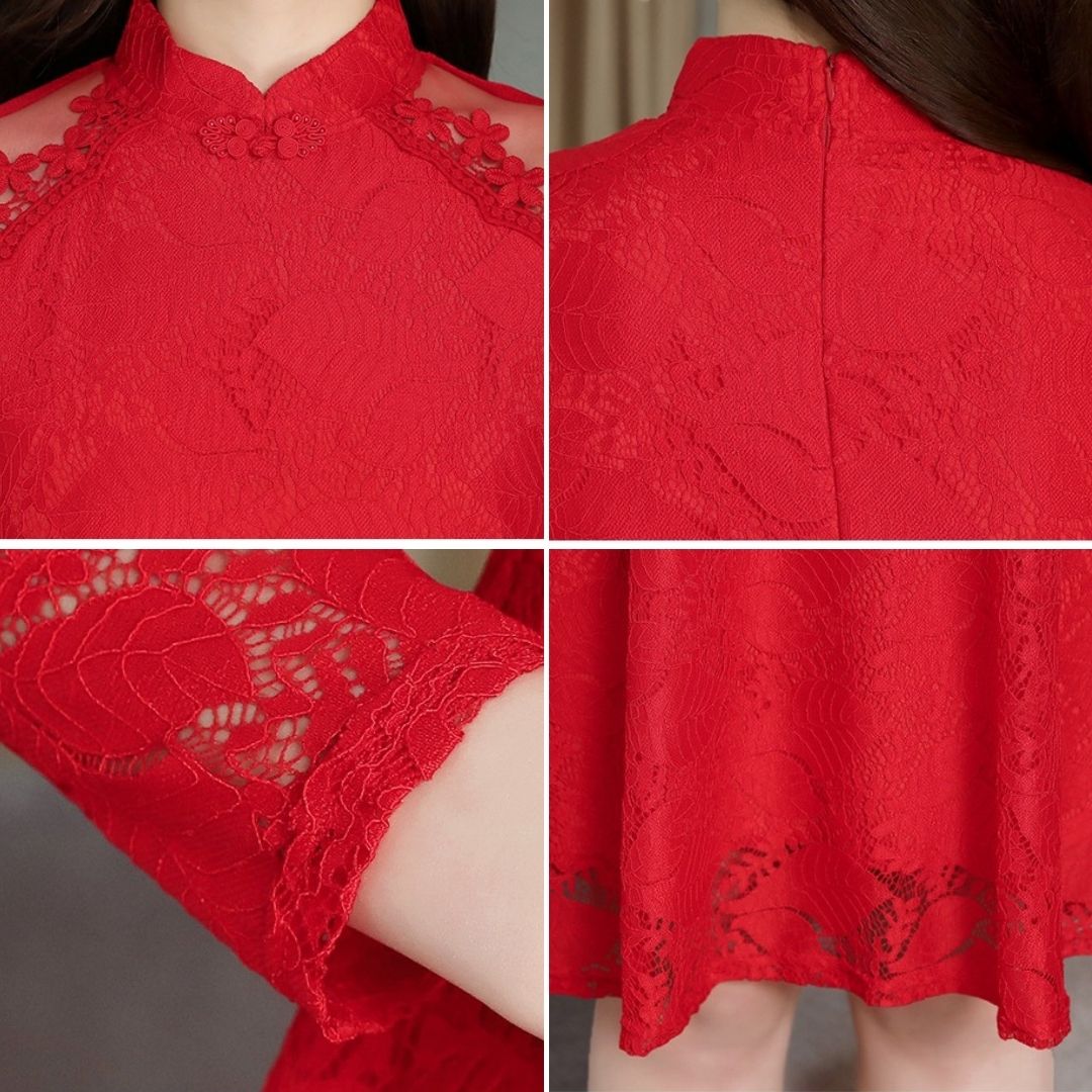 Dámské krajkové mini šaty