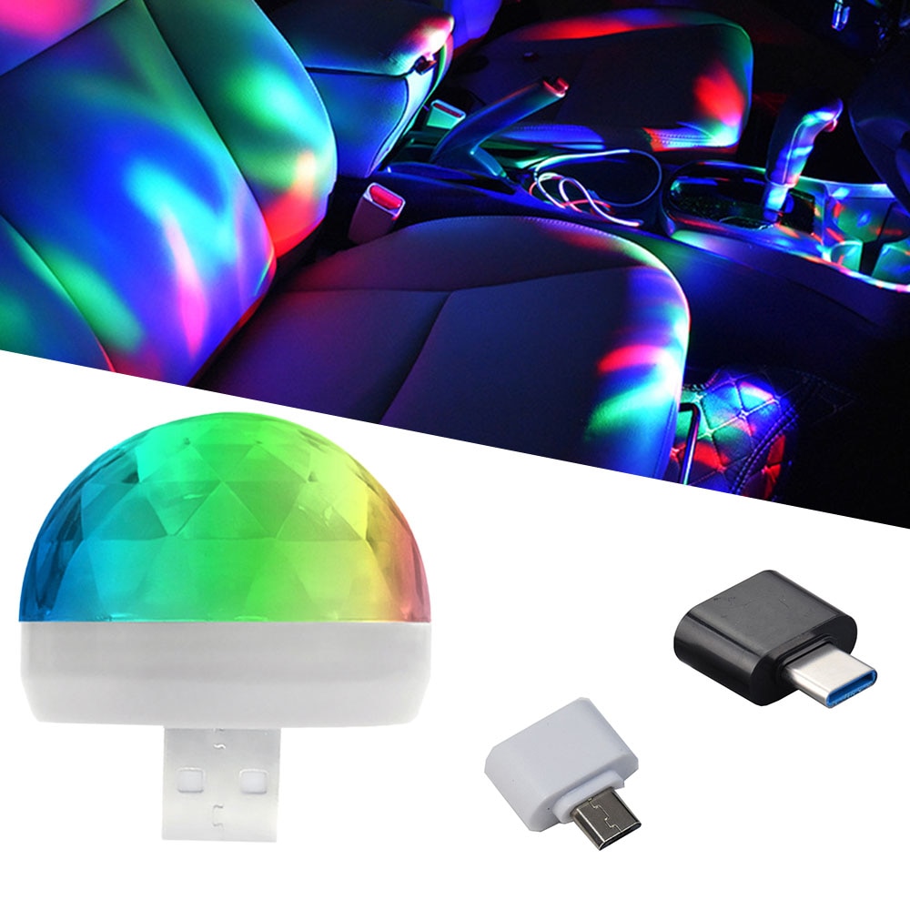 Hřibové disko světlo (USB)