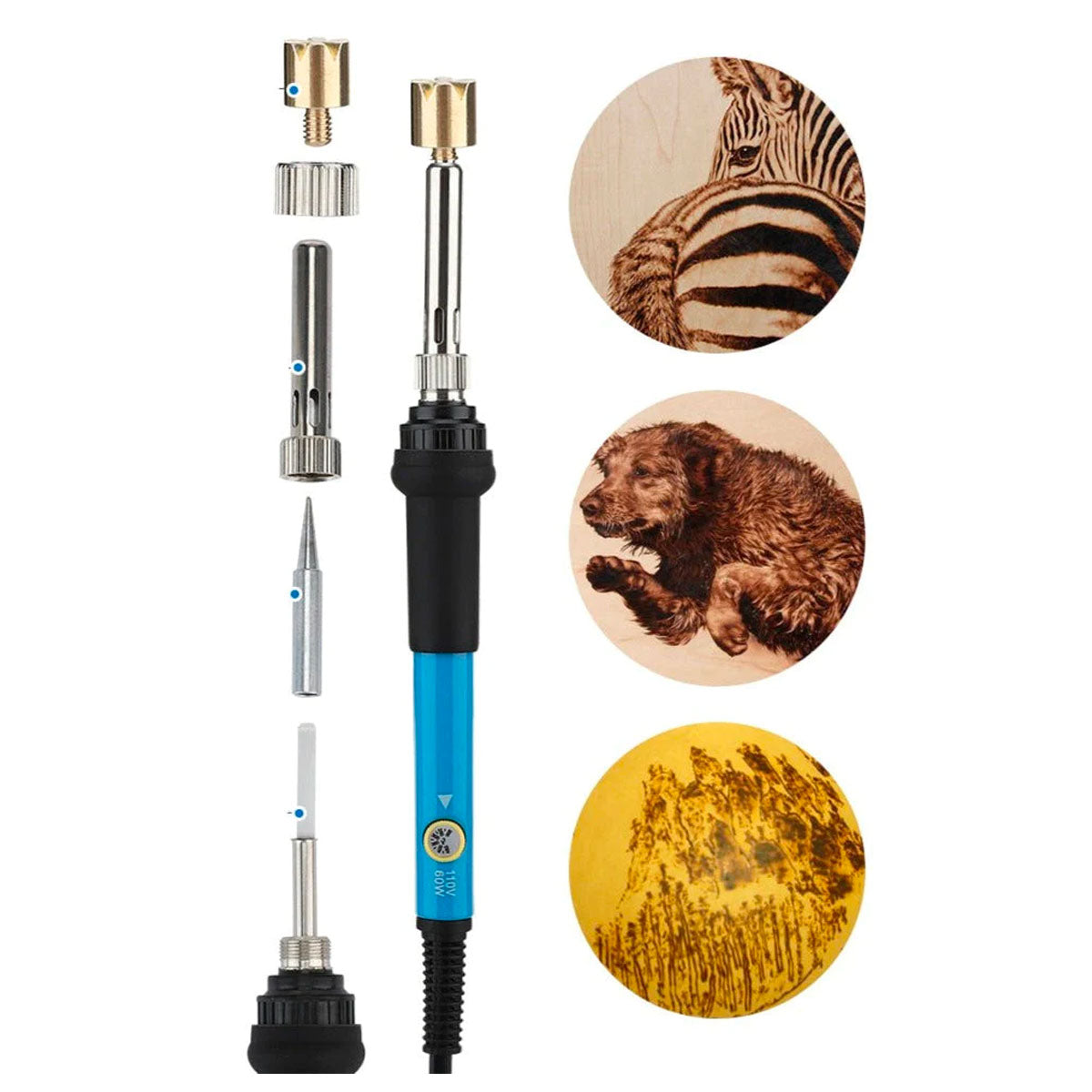 Sada na vypalování dřeva Pyrography Kit