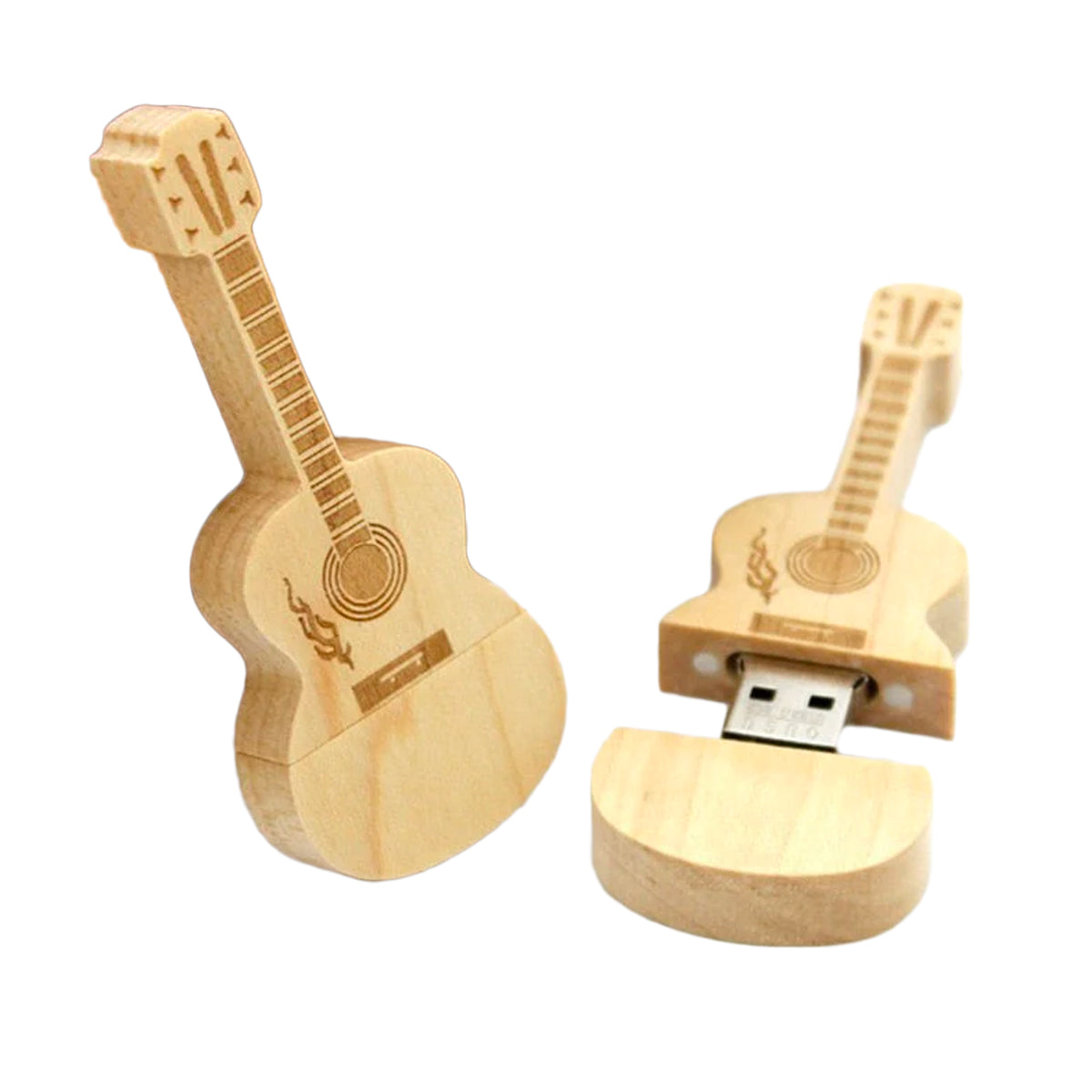 USB paměť pro dřevěnou kytaru