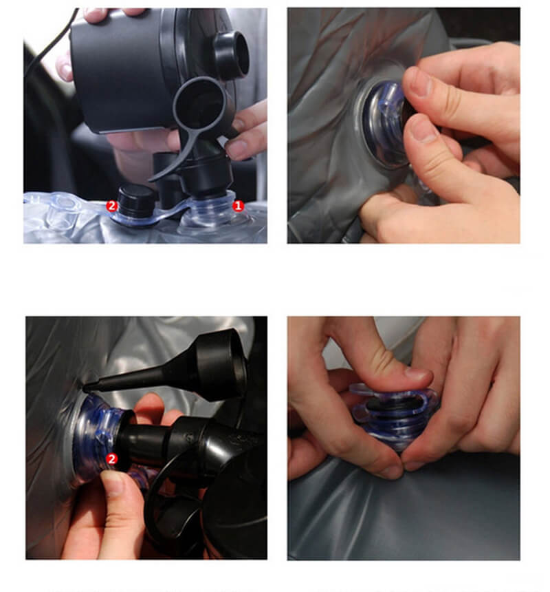 Nafukovací matrace pro zadní sedadla automobilu