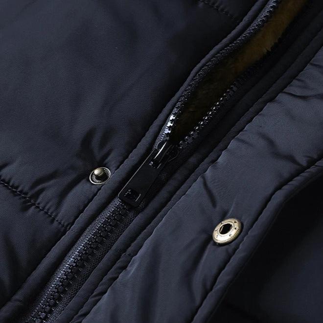 Teplá pánská bunda s kapucí