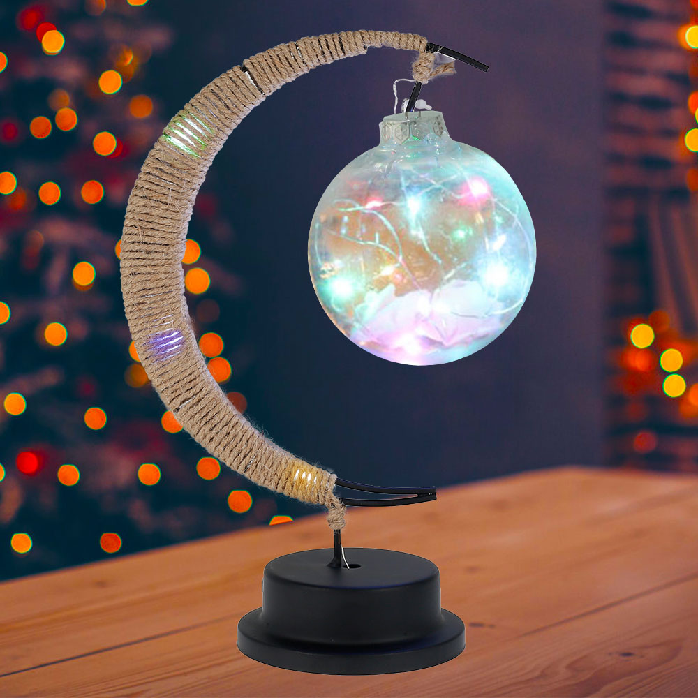 Světelná lunární lampa