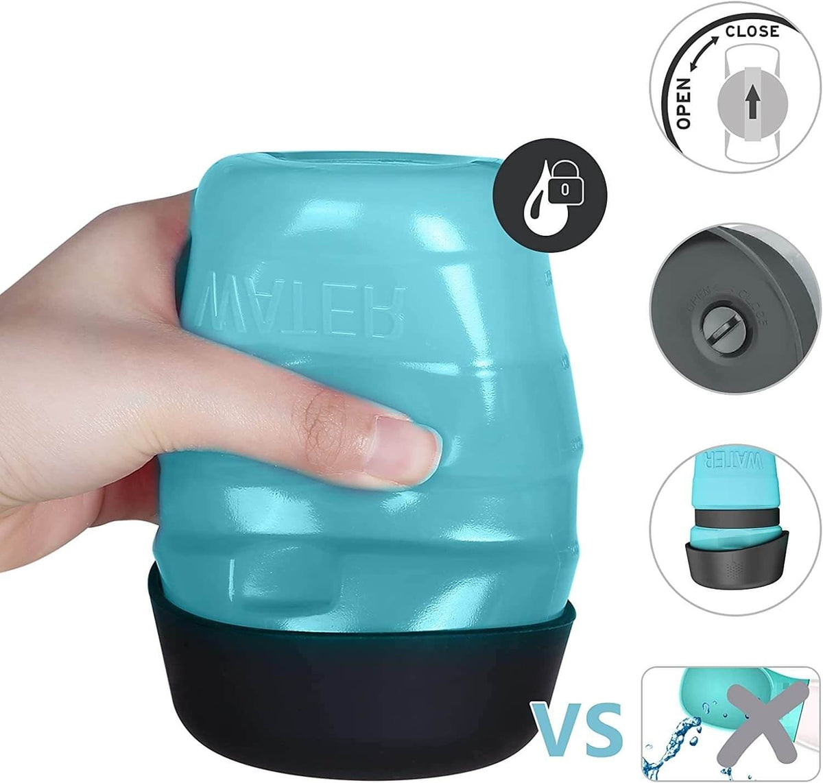 Skládací láhev na vodu pro psy