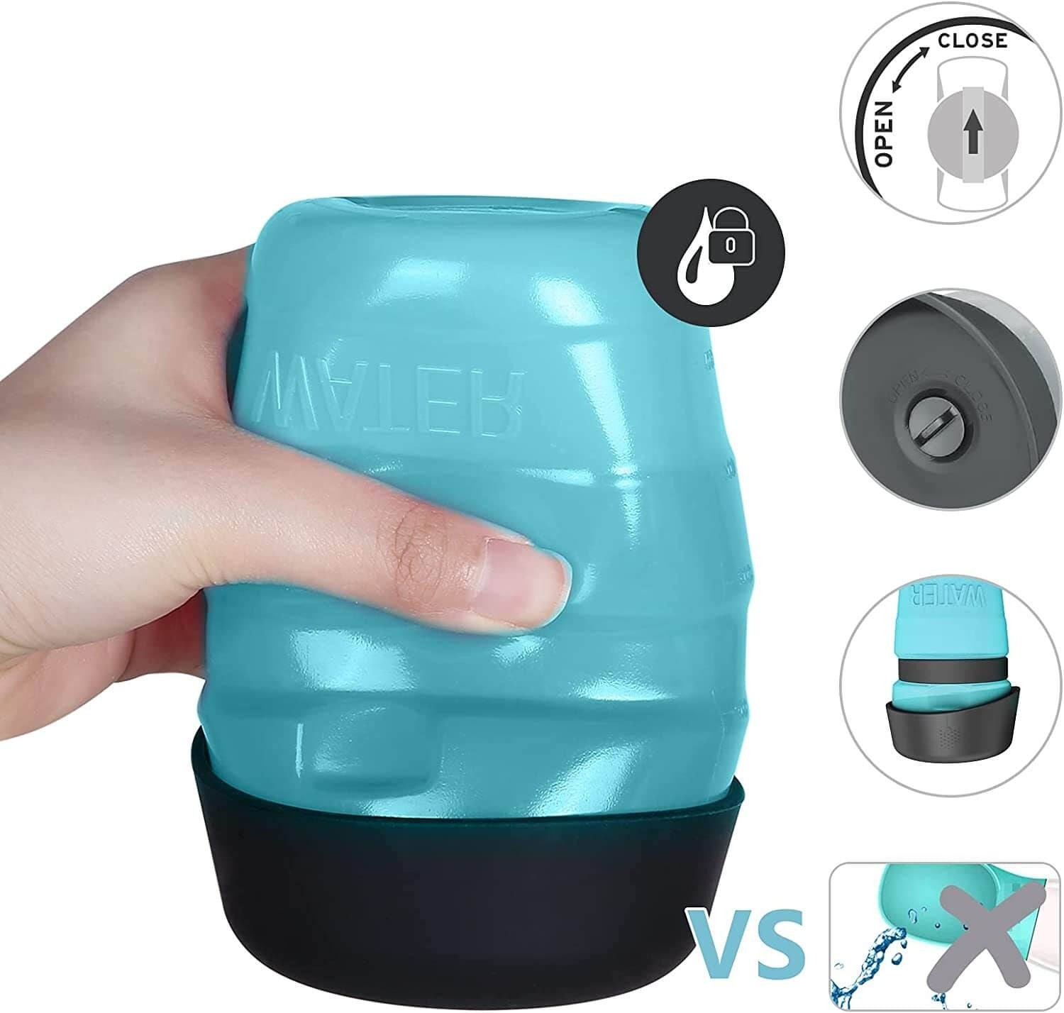 Skládací láhev na vodu pro psy