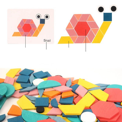 Dřevěné puzzle Creative Shapes