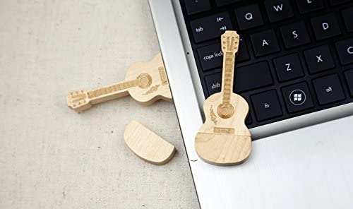 USB paměť pro dřevěnou kytaru