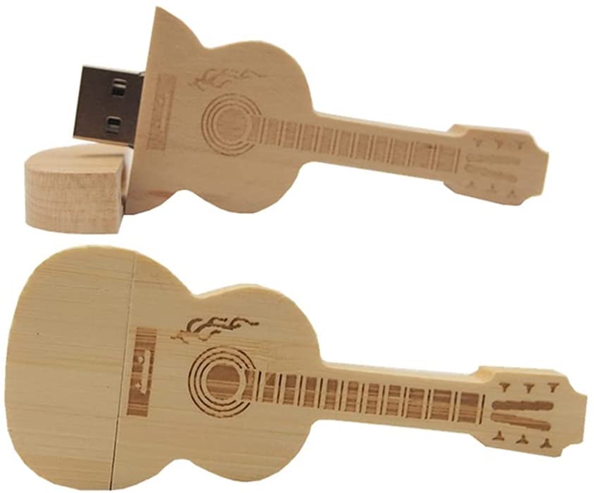 USB paměť pro dřevěnou kytaru