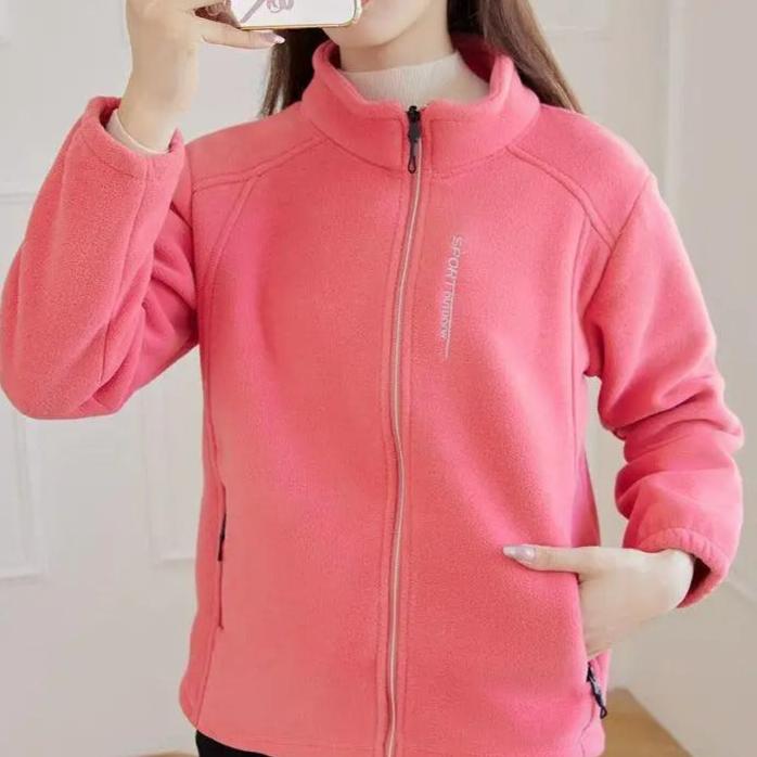Teplá zimní fleecová bunda pro ženy