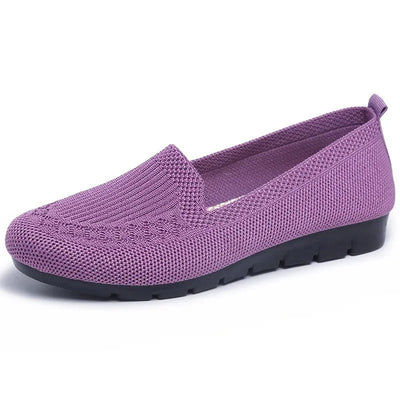 Prodyšné dámské mokasíny slip-on